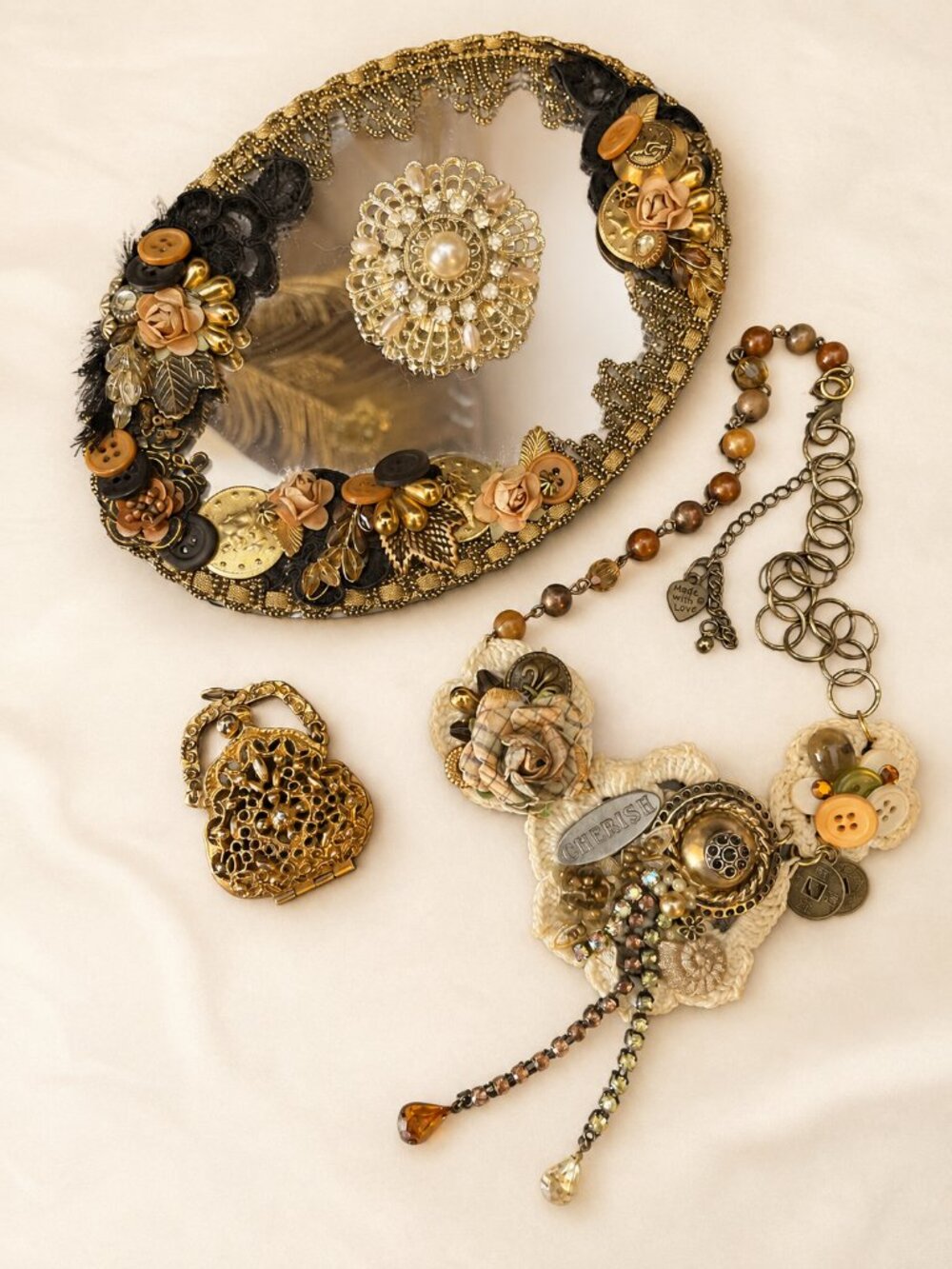 4PC Vintage Handmade Jewelry Bundle